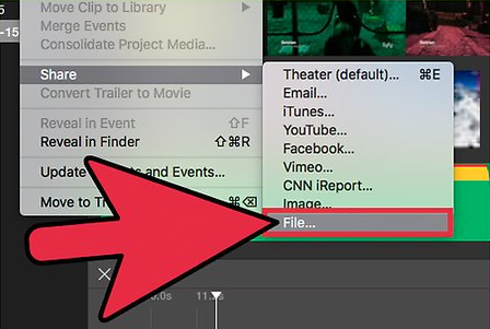 imovie paylaş dışa aktar
