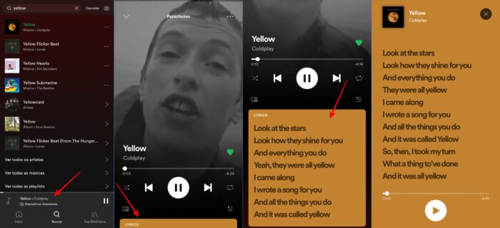Spotify'da Şarkı Sözleri