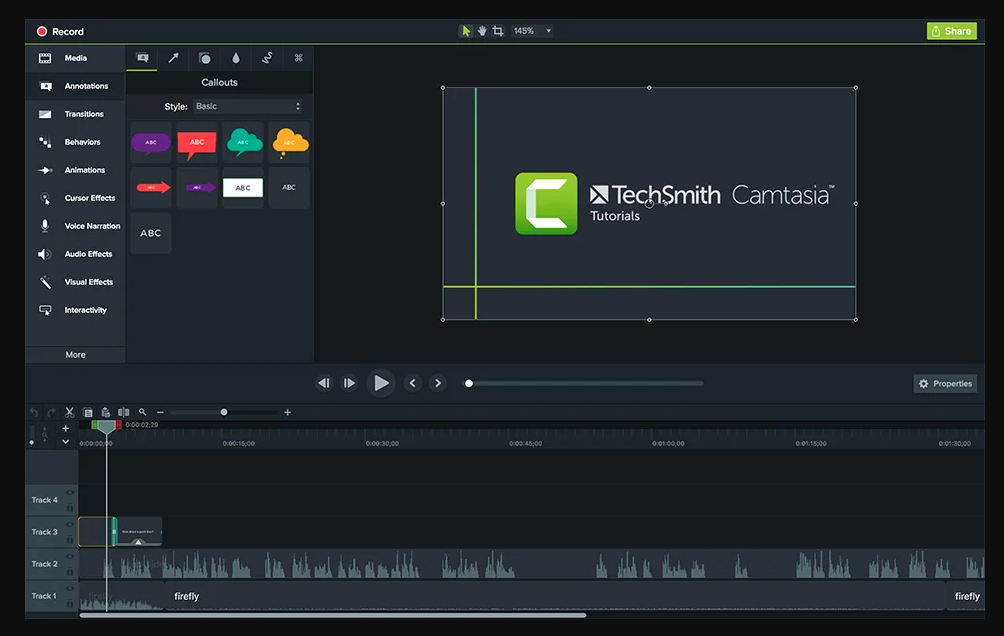 camtasia video editor