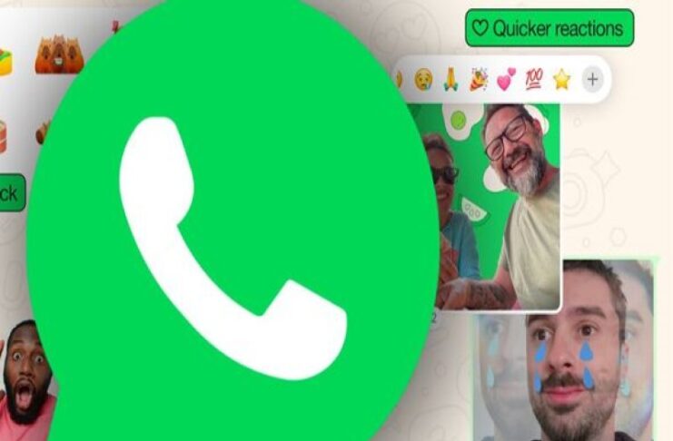 Meta yeni WhatsApp kamera efektleri, selfie çıkartmaları ve daha hızlı tepkiler sunuyor