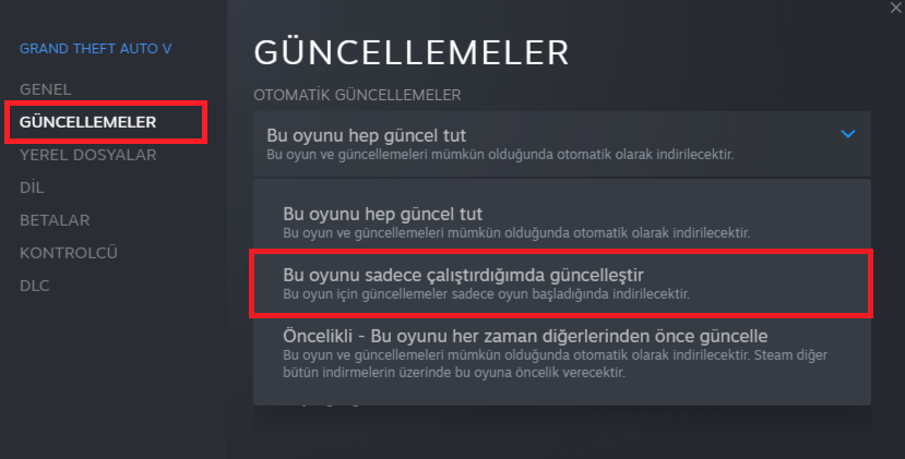 Steam Otomatik Güncellemeleri Kapatma Nasıl Yapılır?