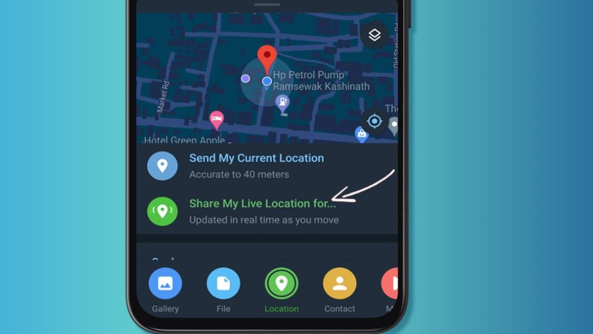 Telegram Canlı Konum Paylaşma