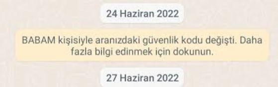 WhatsApp Güvenlik Kodu Değişti Nedir?